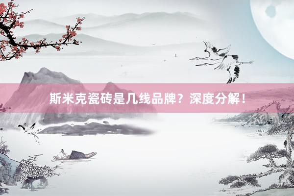 斯米克瓷砖是几线品牌？深度分解！